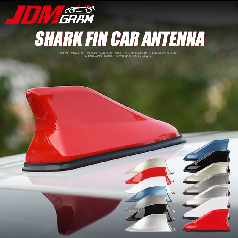 Antenas de techo de coche Antena de aleta de tiburón impermeable accesorio  de señal de Radio Fm Am