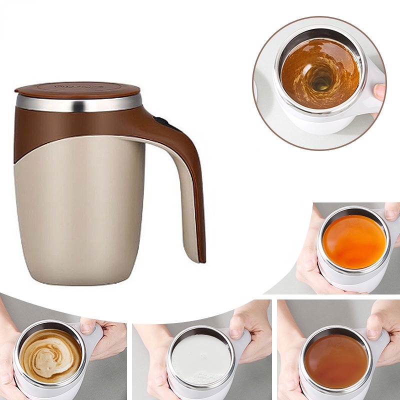 Taza eléctrica automática para mezclar té y leche, mezclador