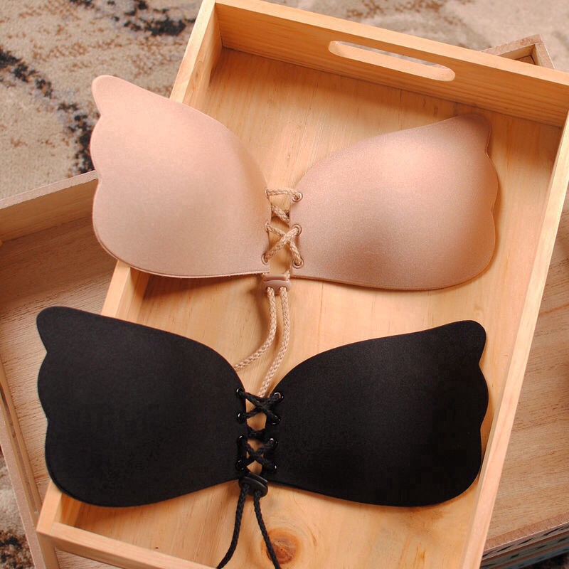 Sujetador adhesivo, sujetador sin tirantes Push Up Bra de silicona  invisible sujetador autoadhesivo para mujeres regalo