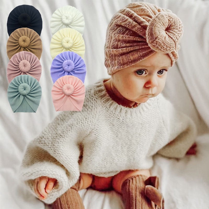 sombrero de invierno bebé sombrero de turbante recién nacido con