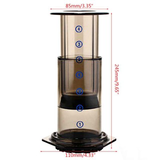 i Cafilas [KF06] Cafetera con filtro AeroPress, cafetera portátil de prensa  francesa, cafetera de alta presión para máquina AeroPress, expreso prensado  – Los mejores productos en la tienda online Joom Geek