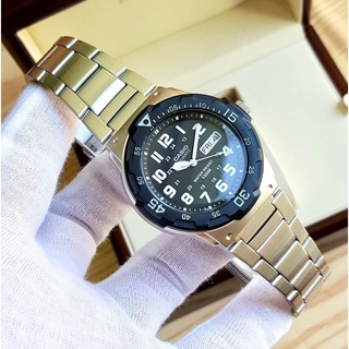 Reloj Casio Hombre Analógico Plateado y azul MRW-200HD-7BVEF