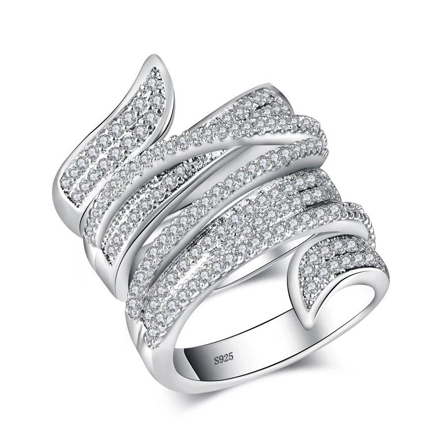 Anillos grandes de discount plata para mujer