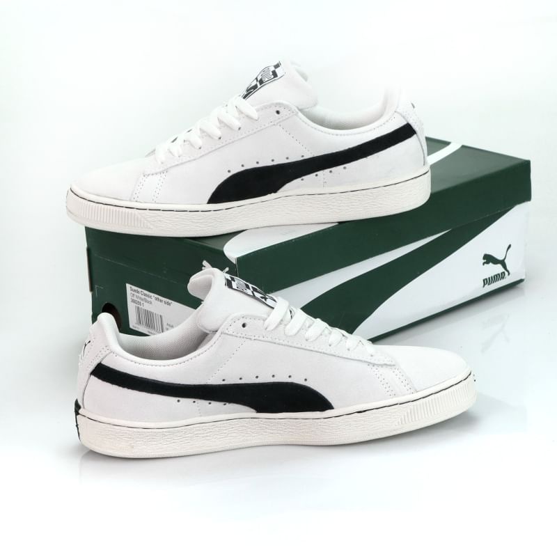 Tenis puma suede clearance blancos