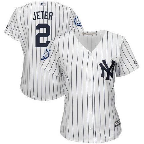 Camiseta deportiva de béisbol para hombre de Derek Jeter #2 de los Yankees  de Nueva York nueva con etiquetas 54 rayas