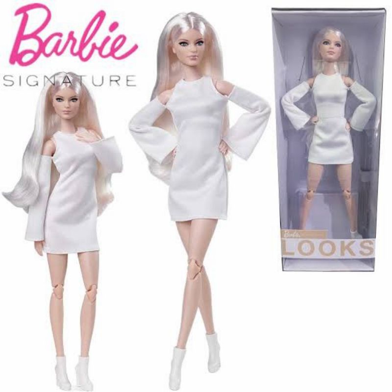 Barbie con pelo outlet blanco