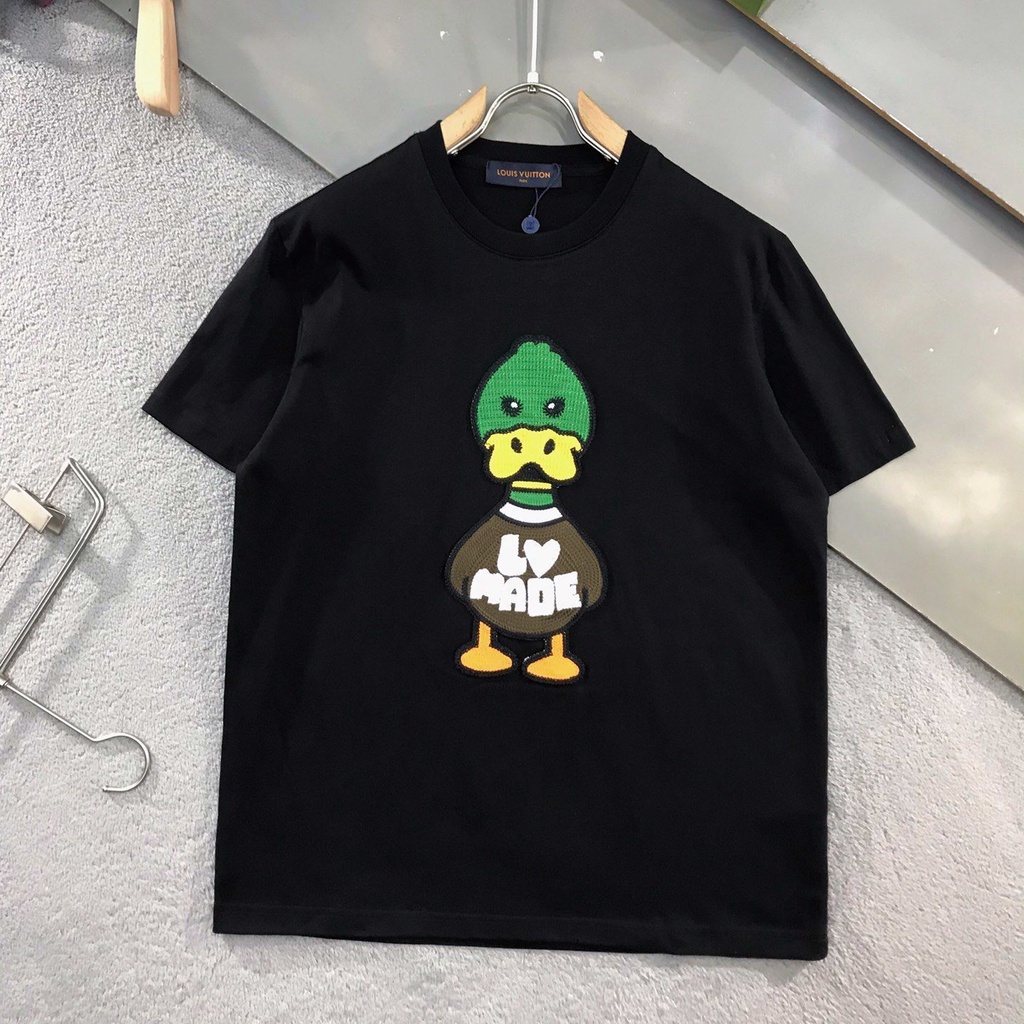 Etiqueta +] LV LouisVuitton Station Nueva Camiseta De Tela De Pato