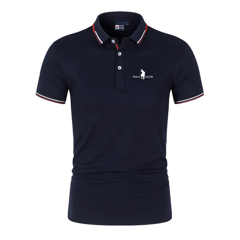 Nuevo Polo Club Hombres Camiseta Verano Alta Calidad Negocios Casual Golf Solapa Polos Tenis Camisa Shopee Colombia