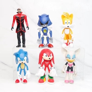 Sonic The Hedgehog - cifras de acción de Sonic, nudillos, colas, Amy y el  malvado Dr.Eggman. Decoración para tartas de cumpleaños, juguetes para  niños. : : Juguetes y Juegos