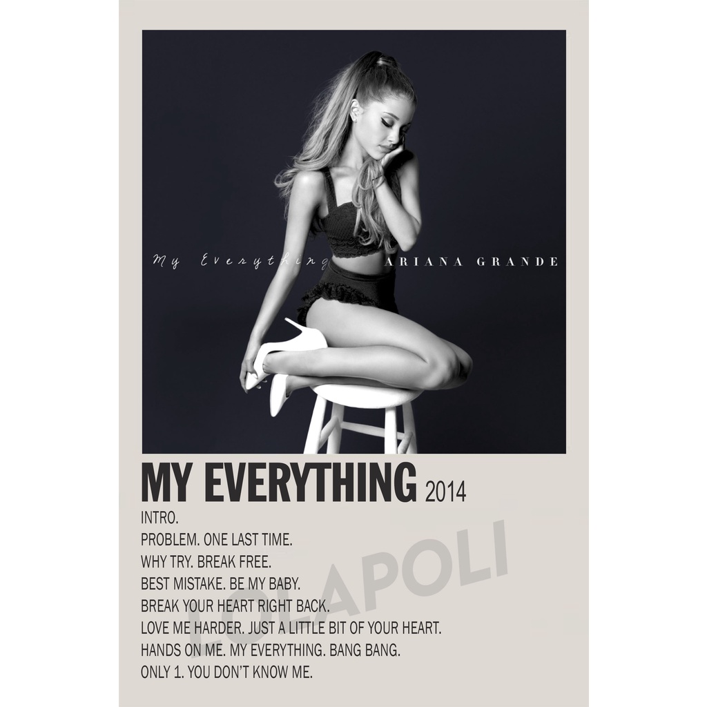 Póster De La Cubierta Del Álbum My Everything-Ariana Grande | Shopee  Colombia