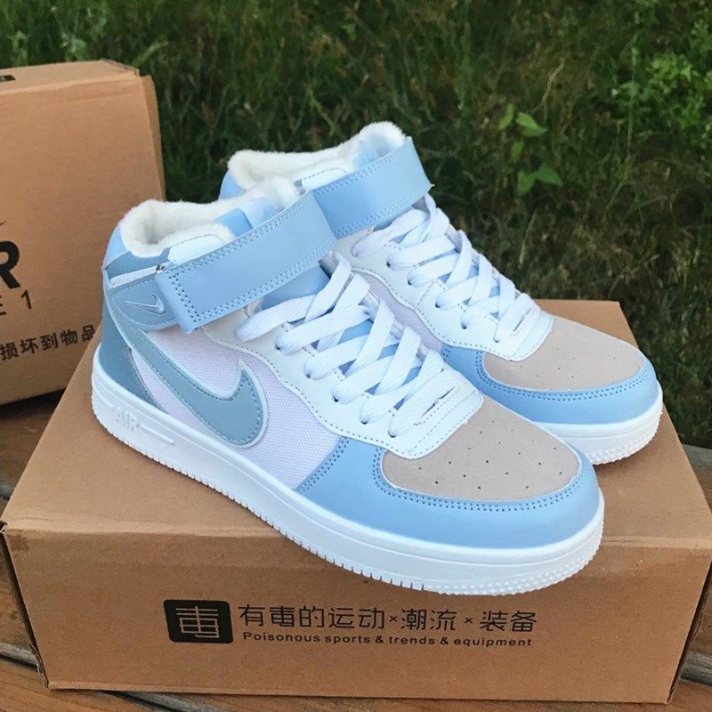 Listo Stock nike Air Force No 1 Alto Bajo Superior Blanco Zapatos Version Coreana Todo Partido Casual Hombres Mujeres Deportes Zapatillas Shopee Colombia