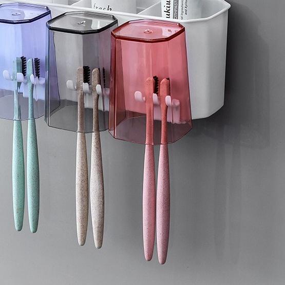 Soporte Escoba Soporte Para Cepillos De Dientes SIN TALADRO