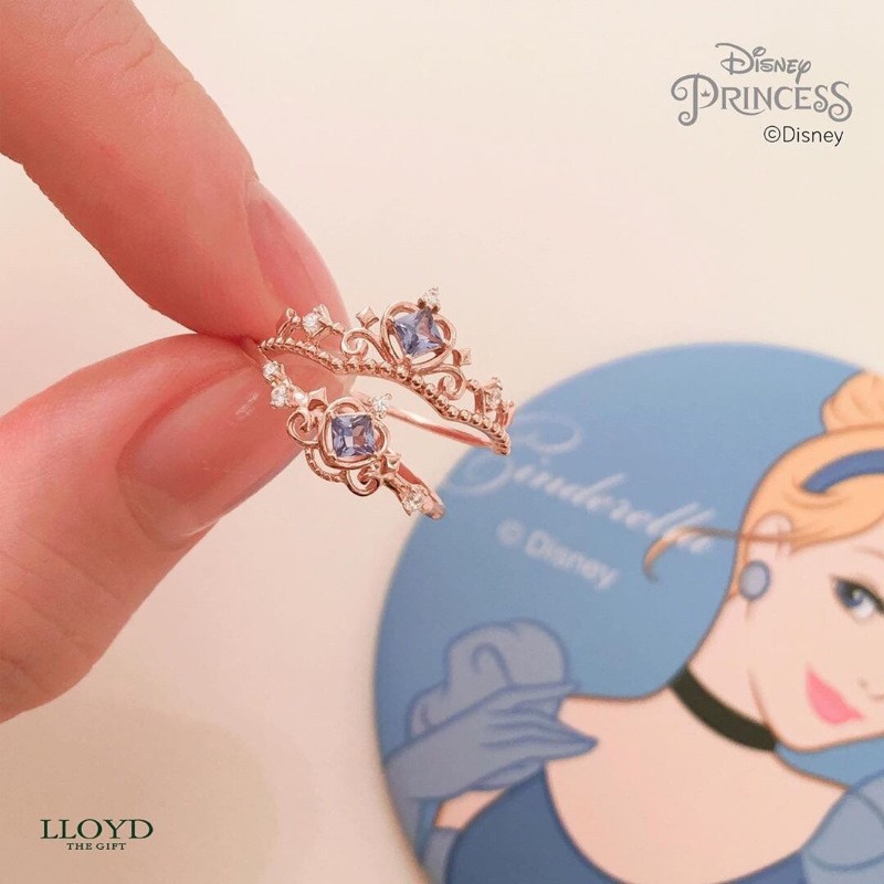 Anillos De Princesa De Disney ajustables color blanco De nieve