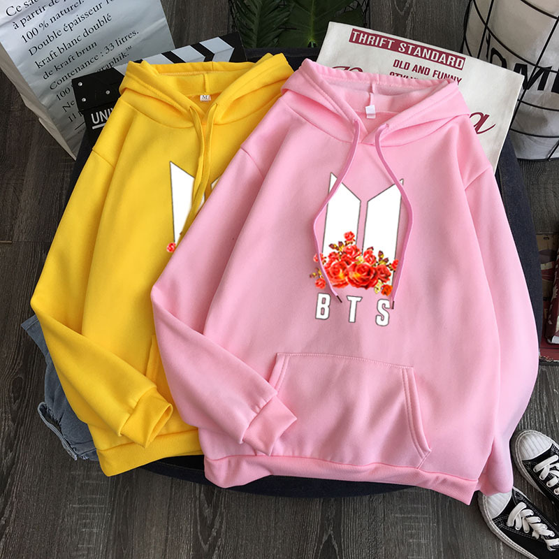 Sudadera best sale bts rosa