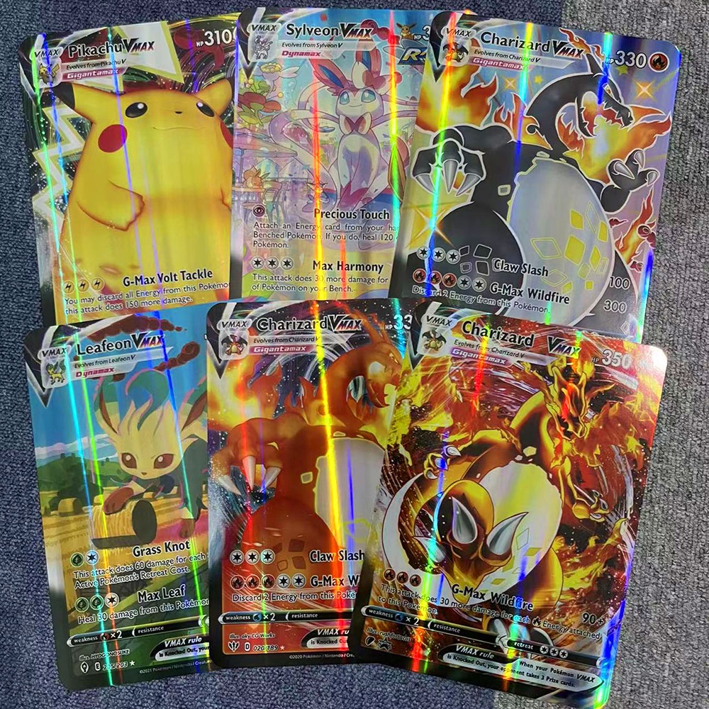 Cartes Pokémon V/VMAX/VSTAR/GX – En Anglais, Lot De 5 Cartes Minimum, état Near Mint, Pas De Doublons