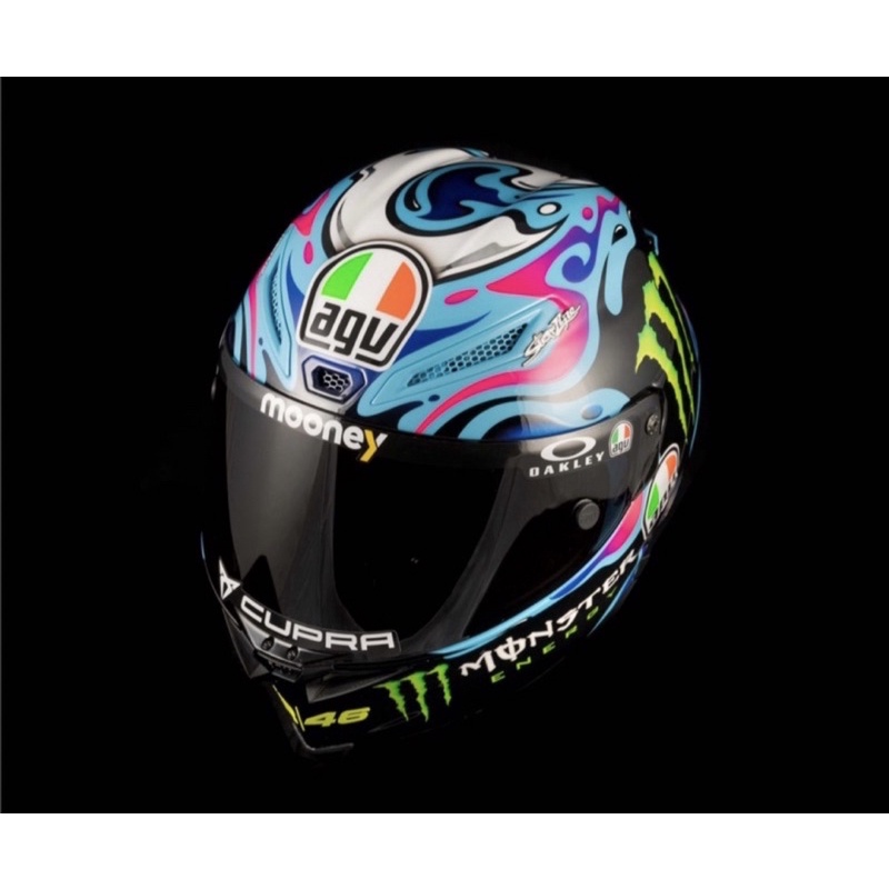 Agv casco visera pegatina agv mooney oakley cupra moto gv esponja
