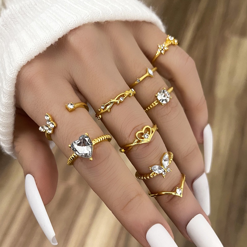 Comprar Anillos creativos de corazón para mujer con diseño