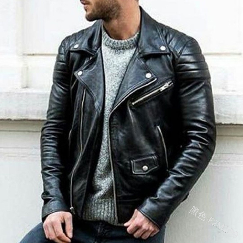 Chaqueta Chamarra Tipo Biker Hombre