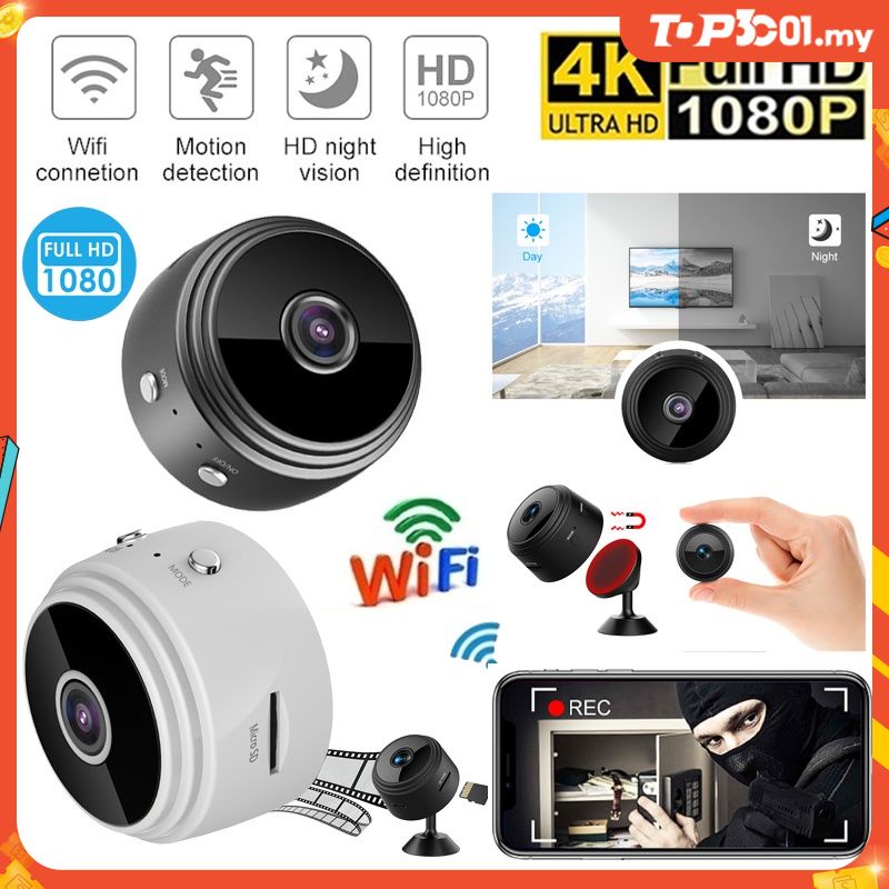 A9 Mini Cámara De Visión Nocturna Hd Wifi Espía 1080p Vigilancia Inalámbrica Shopee Colombia 