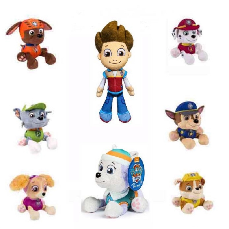 Paw Patrol Muñeca De Peluche Ryder Chase Marshall De Dibujos