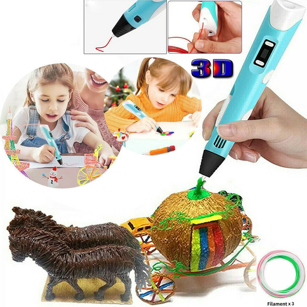 Bolígrafo 3D para niños con pantalla LED
