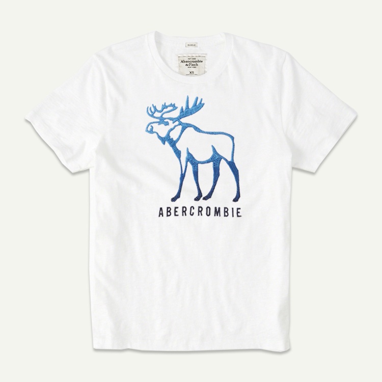 American abercrombie fitch pink summer Hombres AF Camiseta De Manga Corta casual Cuello Redondo Camisa base De Algodon Shopee Colombia