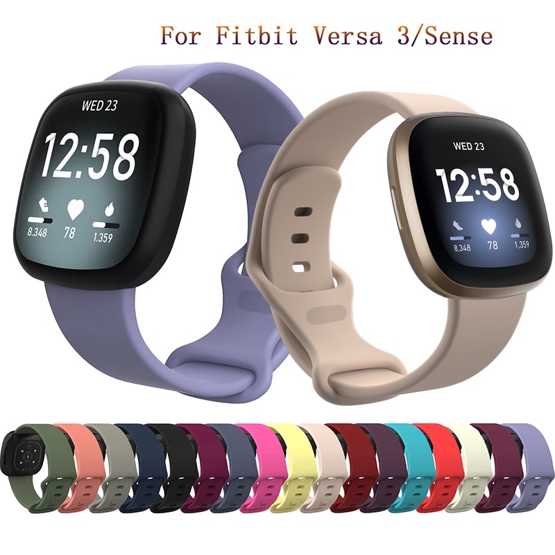 Correa De Reloj De Silicona Suave Para Fitbit Versa 3 4 Sense 2 Pulsera De  Repuesto