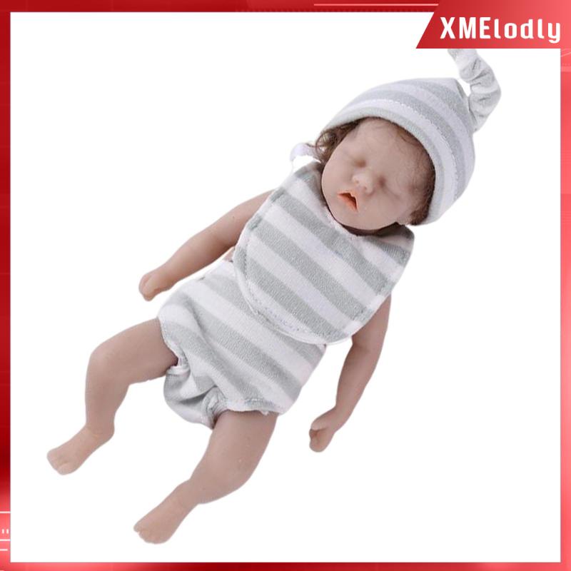 Muñeca Reborn Bebe Miniatura Para Dormir Realista | Shopee Colombia