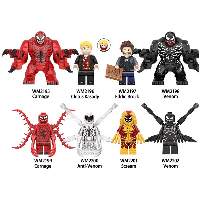 marvel venom 2 minifigures carnage super heroes Bloques De