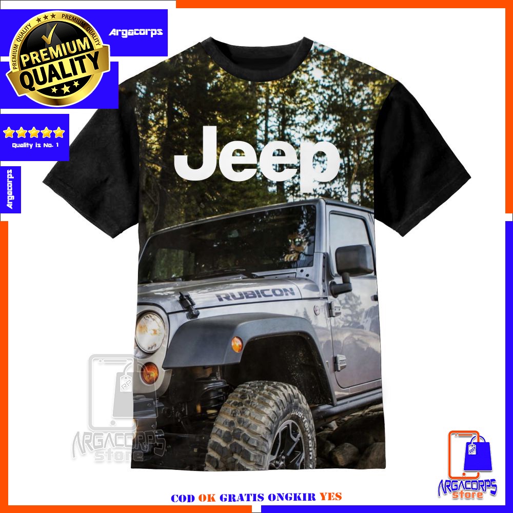 Camiseta Infantil 3d Jeep Wrangler Unlimited Rubicon Ropa Distro