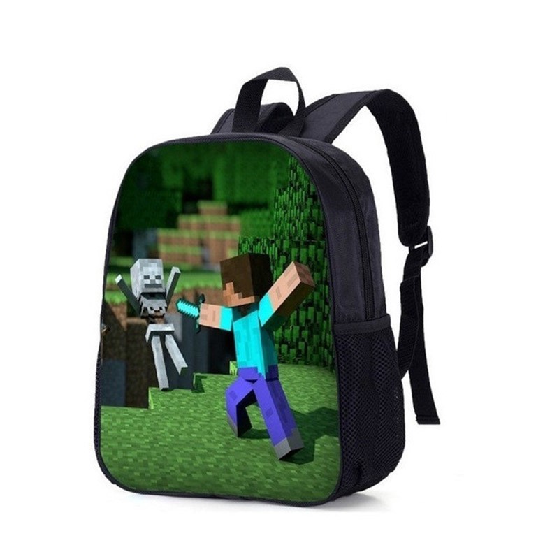 Mochila Escolar Impermeable Para Niños Y Niñas Minecraft De Dibujos ...