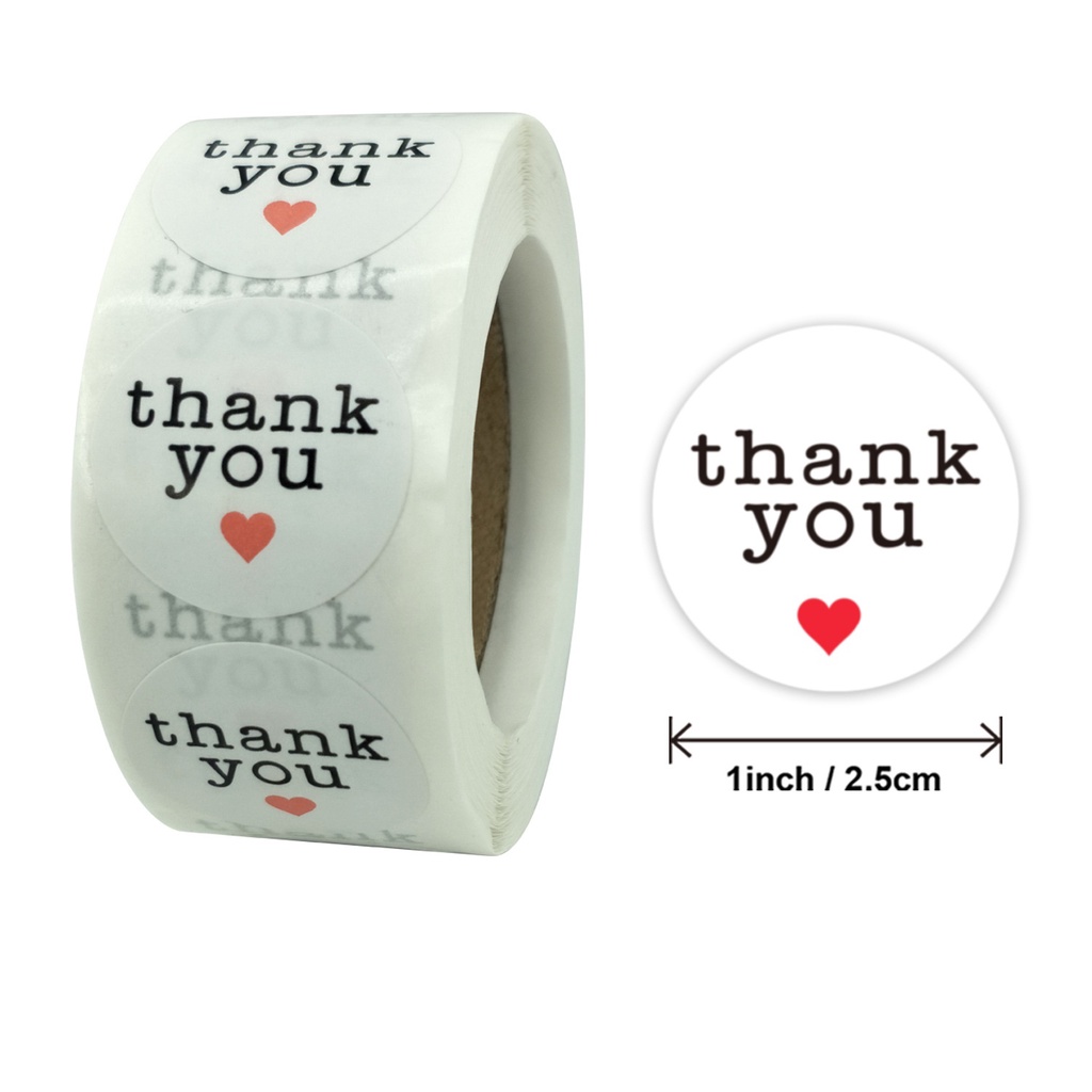 Alrededor De 500 Uds. Pegatinas De Agradecimiento De Flores Para Sellado De Sobres De Regalo, Sello De Embalaje De Negocios, Rollos De Adhesivos De Papelería Hechos A Mano Comprar A Buen Precio