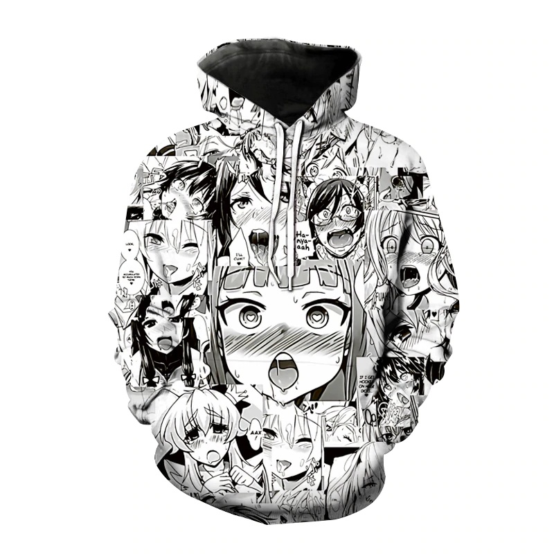 Sudadera Con Capucha Con Estampado 3D De Anime De Oto o Para Hombres Y Mujeres Sudaderas Con Cara T mida Hentai Manga Streetwear Jersey Harajuku