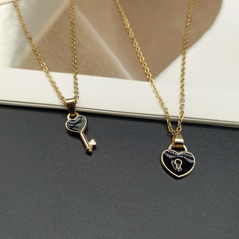 DOTEFFIL-collar Con Colgante Cuadrado/cerradura De Corazón De Plata De Ley 925 Con Logotipo Original, Cadena De 16-30 Pulgadas Para Compromiso De Boda / Joyería Fina