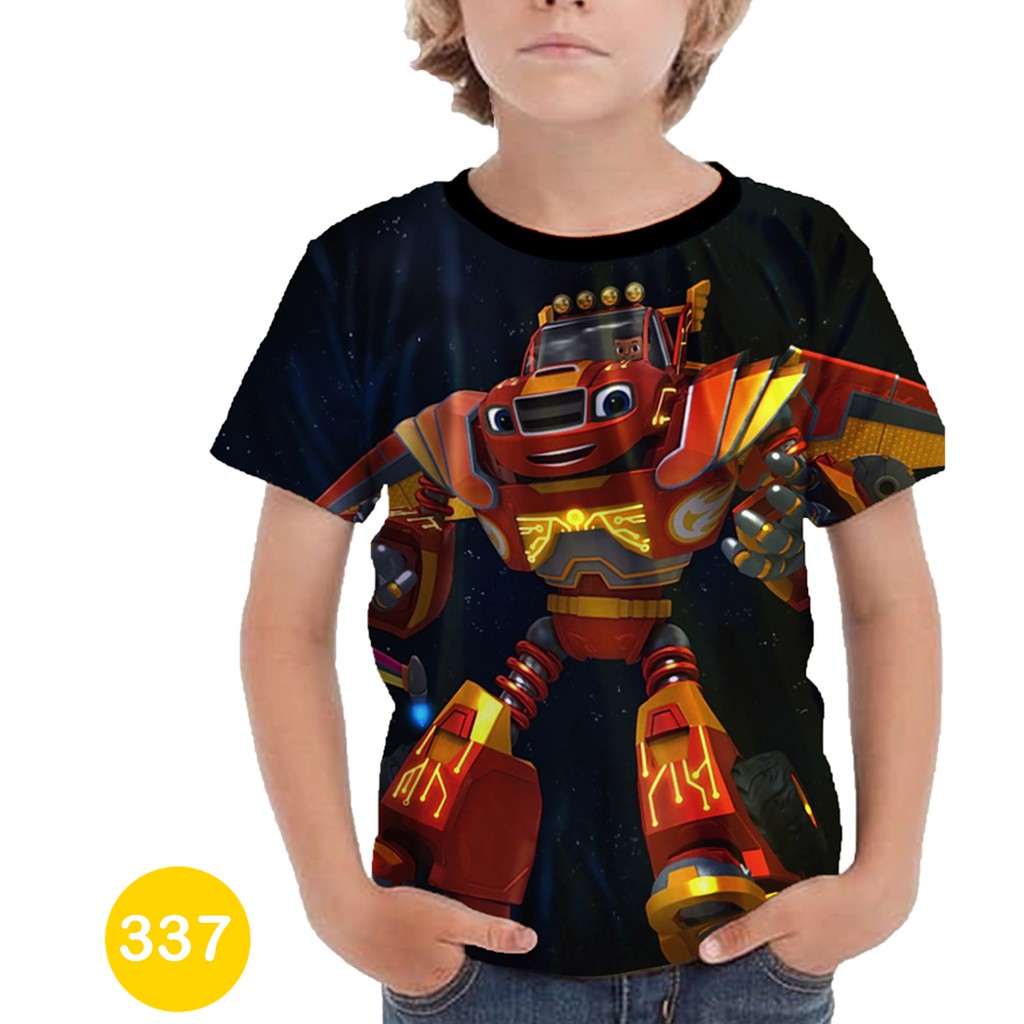 Blaze and the Monster Machines serie de camisas de dibujos animados 3D para  niños 337 | Shopee Colombia