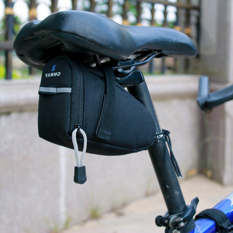 BOLSO BICICLETA SILLÍN ﻿ IMPERMEABLE AZUL