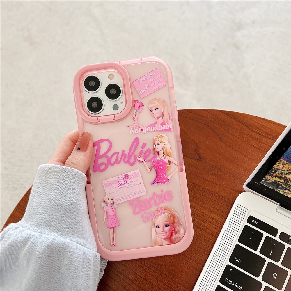 Para iPhone 15 Pro Max Muneca Barbie Suave Doble Popscoket Funda Compatible Para 14 13 12 11 TPU Telefono Cubierta Protectora Carcasa A Prueba De Golpes Shopee Colombia