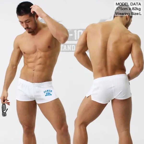 N002 D Ropa Interior De Los Hombres Pantalones De Casa Boxer Algod n C modo Color S lido Carta B xer De Cintura Baja Sexy Pantalones Cortos De La