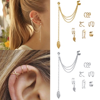  Aretes de gota para mujer, decoración de moda, aretes de oro  para mujer, aretes de oreja falsos, cartílago, aretes de aleación para  hombre, juego de aretes de aro pequeños (oro, talla