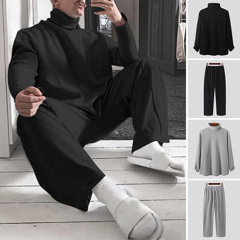 XMAN Suéter Elegante Para Hombre + Pantalones Largos Conjunto De Ropa De  Dos Piezas