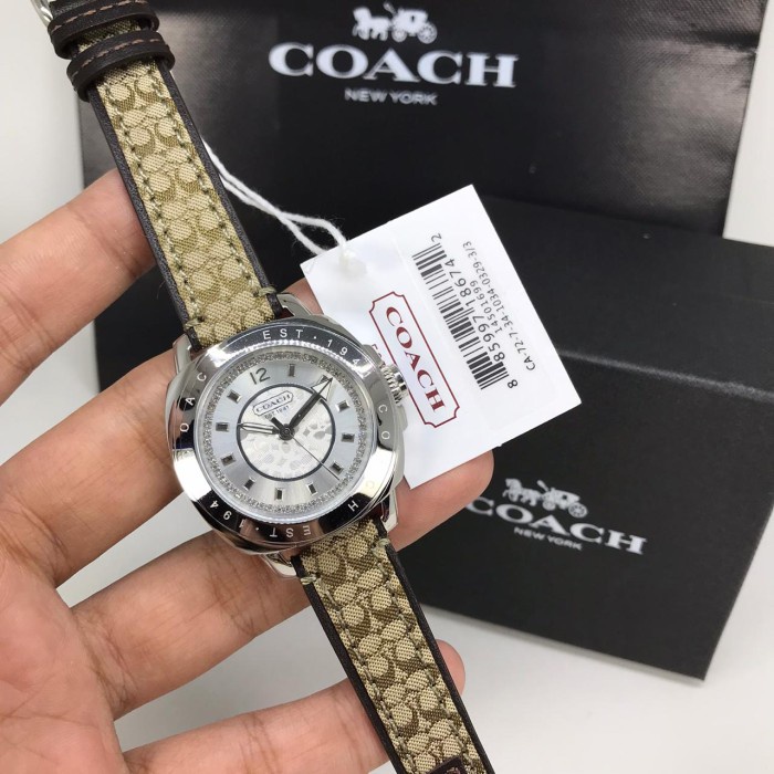 Listo para enviar 100 ORIGINAL COACH cuero oro rosa relojes