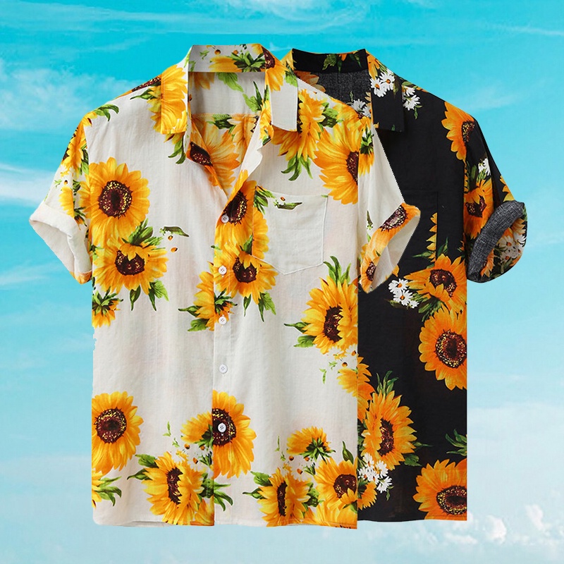 Camisa de girasoles online hombre