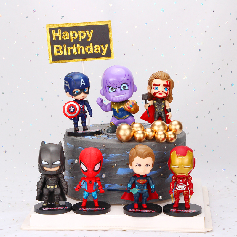 Figuras de acción de superhéroes de Los Vengadores de Marvel, juguetes de  Spiderman, Capitán América, Hulk, Thor, regalos de vacaciones para niños -  AliExpress