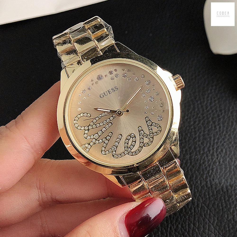 Reloj De Mujer Guess Like Pointer Dial Con Brillante Diamantes De Imitacion Correa De Aleacion Para Ninas Pulsera Movimiento De Cuarzo Diseno De Marca De Lujo Regalo Para Damas Shopee Colombia