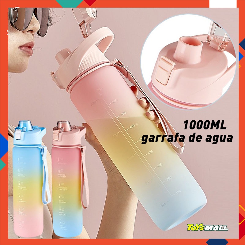 Botella De Agua Hermética Tupperware 1l Color Vino