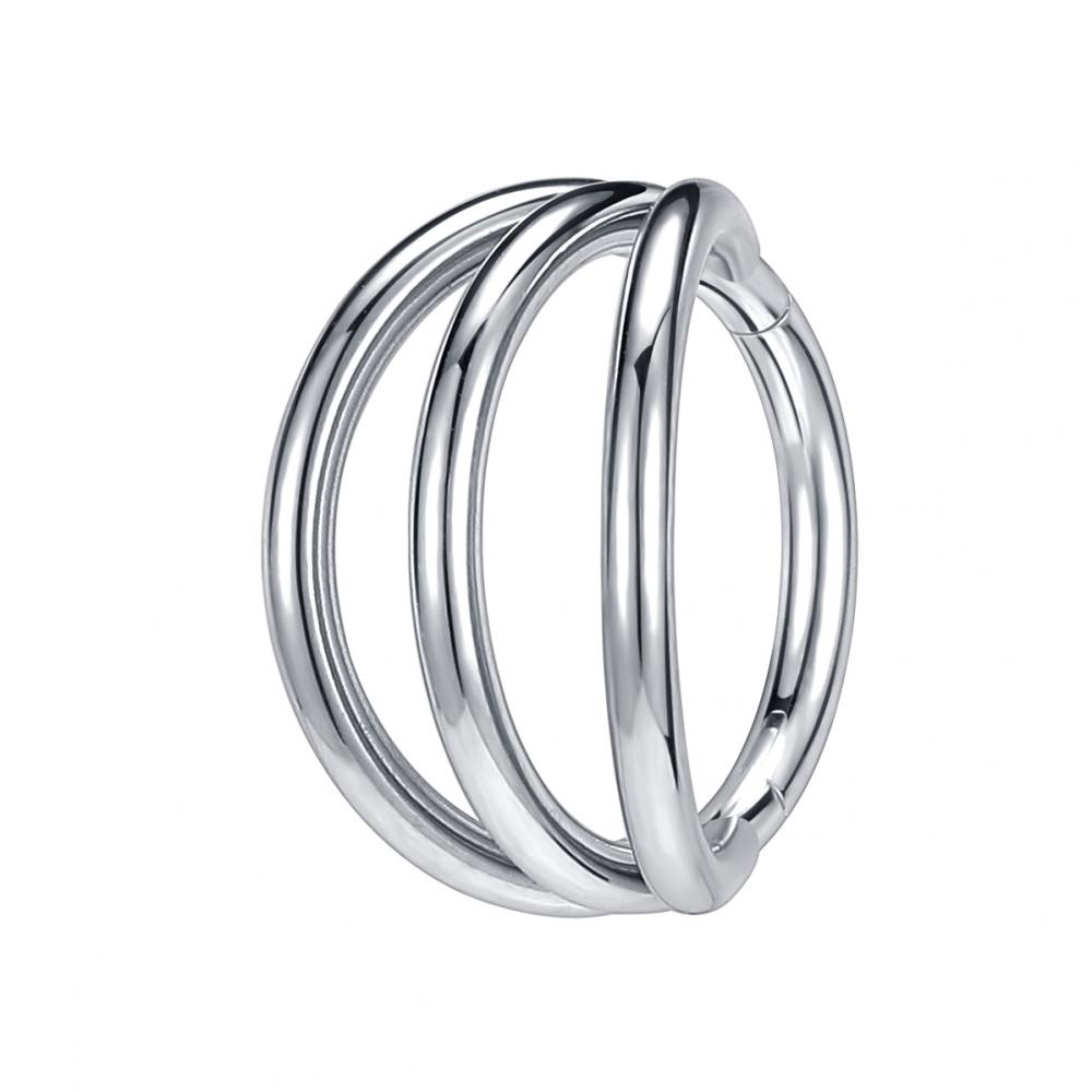 Anello Piercing Ventaglio Di Cuori Clicker - Foto 7