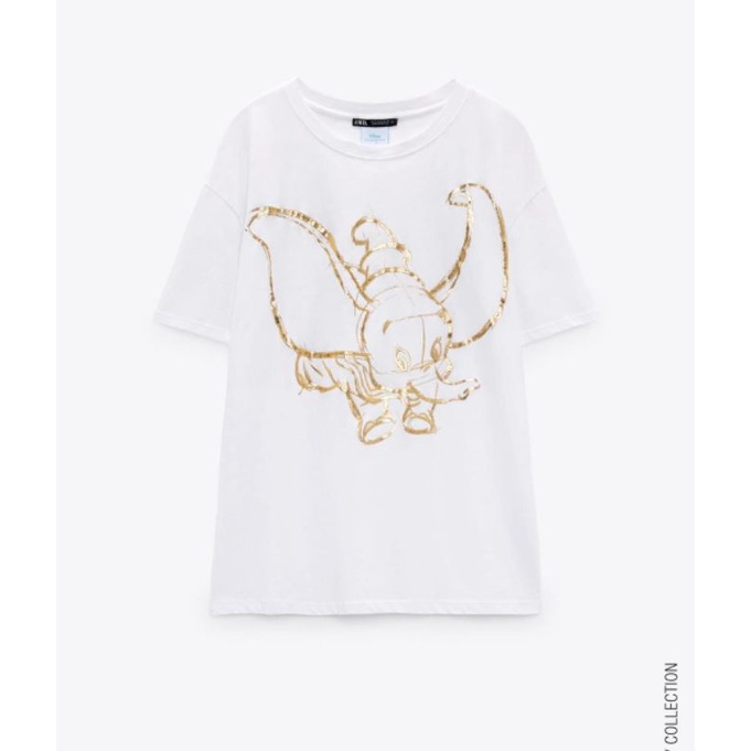 Zara Dumbo Camiseta De Oro Shopee Colombia