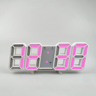 Reloj de pared LED de diseño moderno, reloj colgante Digital con pantalla  de temperatura, fecha y