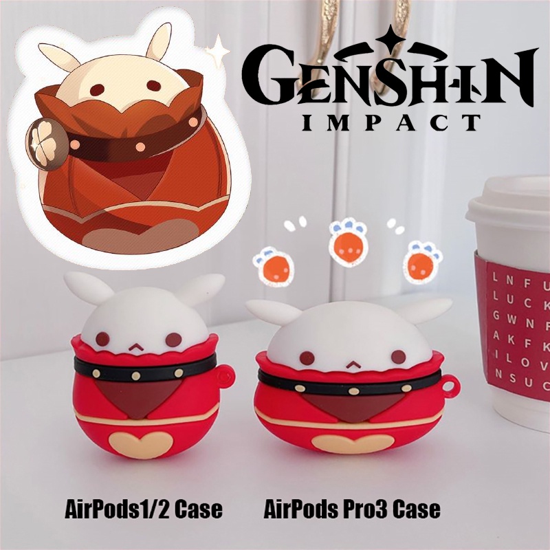 Genshin-Funda Protectora De Silicona Para Apple Airpods 1/2 3pro