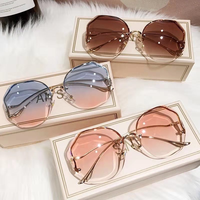 Gafas De Sol Color Degradé A La Moda Para Lentes Sol Mujer Diseño Gris